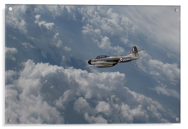 Gloster Meteor  Acrylic by J Biggadike