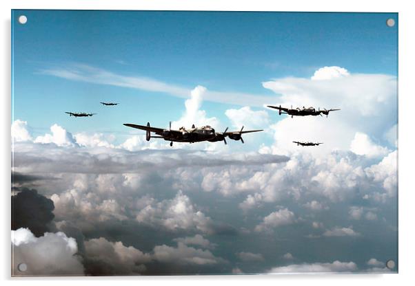 Bomber Formation Acrylic by J Biggadike