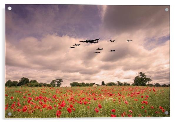 Battle Of Britain Anniversary  Acrylic by J Biggadike