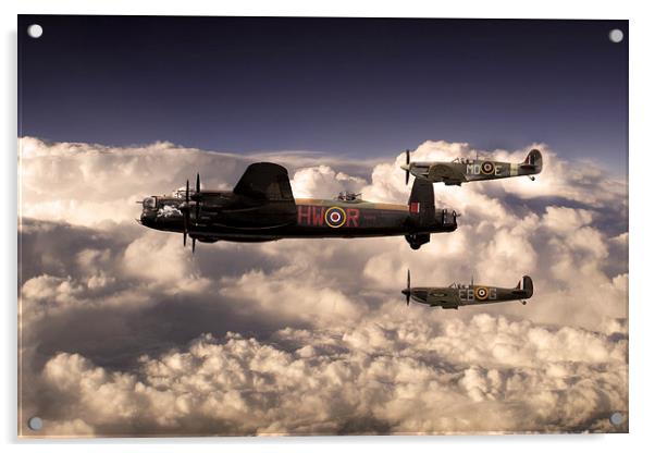 Flying With Legends  Acrylic by J Biggadike