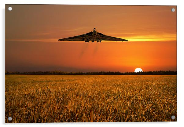 Vulcan Farewell Fly Past Acrylic by J Biggadike