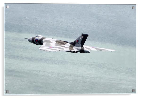 Vulcan XH558 Over The Water Acrylic by J Biggadike