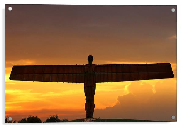 The Angel of the North Acrylic by J Biggadike