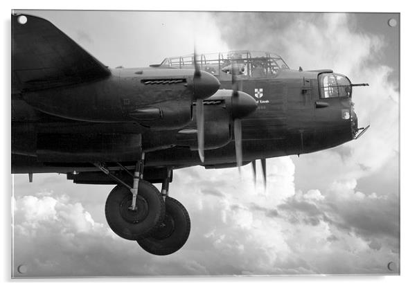 Lancaster Landing - Mono Acrylic by J Biggadike