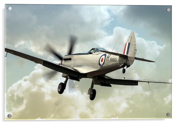Spitfire Prowler Acrylic by J Biggadike
