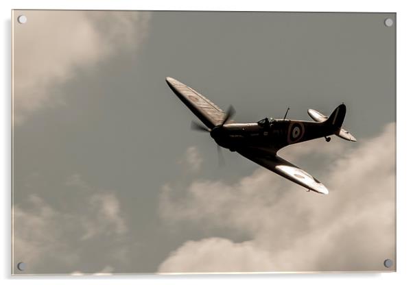 Spitfire Silhouette Acrylic by J Biggadike