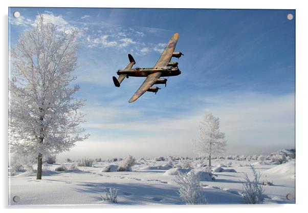 A Bombers Winter Acrylic by J Biggadike