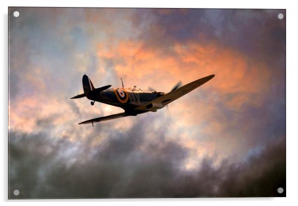 The Spitfire Acrylic by J Biggadike