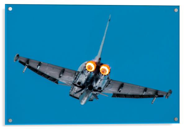 Eurofighter Typhoon Burners Acrylic by J Biggadike
