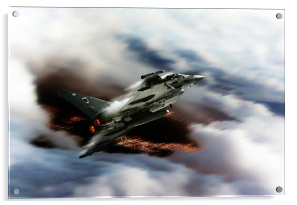 Typhoon Flight Acrylic by J Biggadike