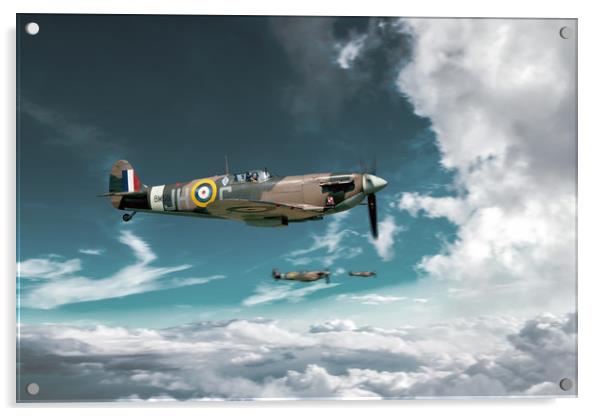 Supermarine Spitfire Vb BM597 Acrylic by J Biggadike