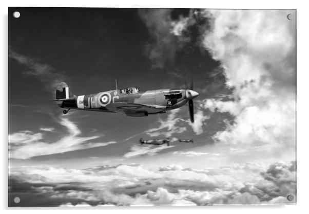 Supermarine Spitfire Vb BM597 - Mono Acrylic by J Biggadike