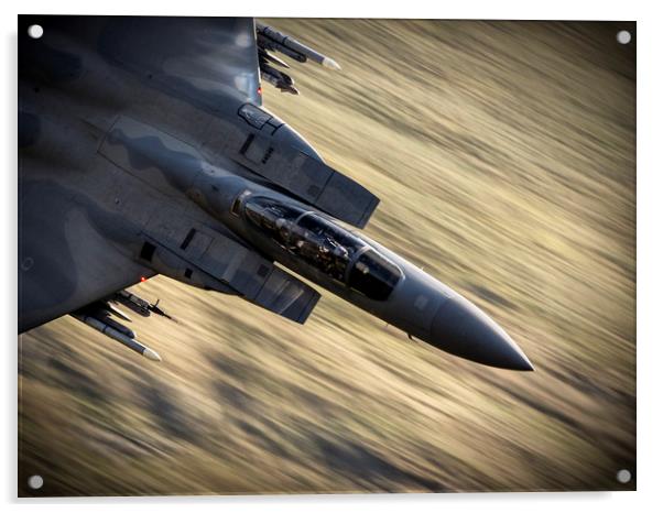 F15 Eagle Mach Loop Acrylic by J Biggadike