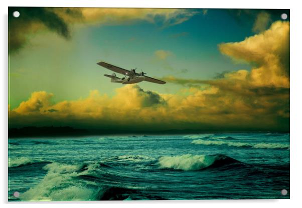 The Flying Boat Acrylic by J Biggadike