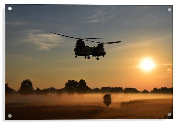 The CH47 Chinook Acrylic by J Biggadike