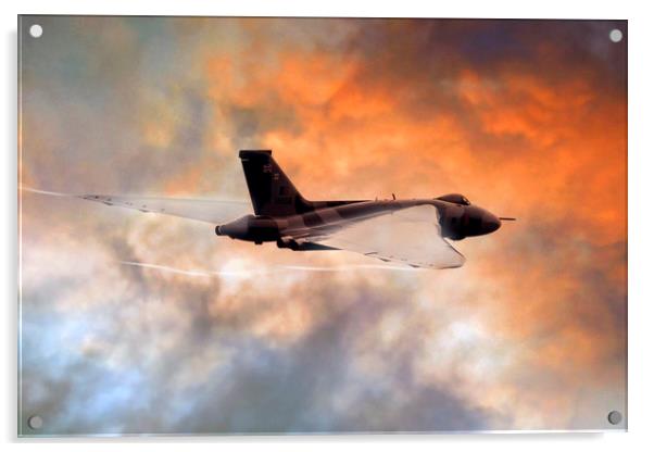 Vulcan Wing Vapour Acrylic by J Biggadike
