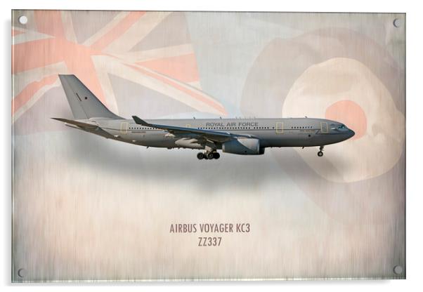 Airbus Voyager KC3 ZZ337 Acrylic by J Biggadike
