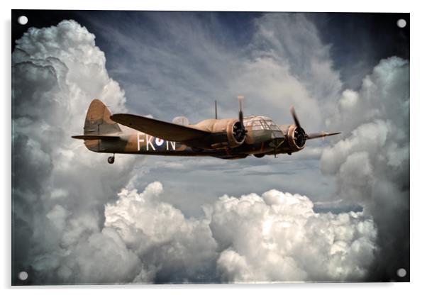 219 Squadron Bristol Blenheim Acrylic by J Biggadike