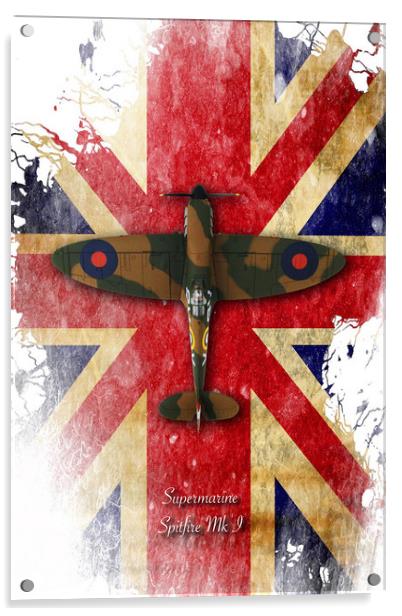 Supermarine Spitfire Mk.I Acrylic by J Biggadike
