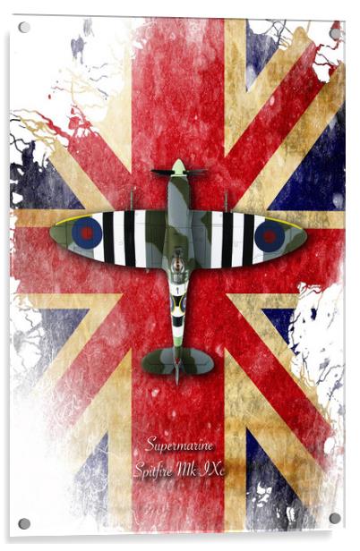 Supermarine Spitfire Mk.IXc Acrylic by J Biggadike
