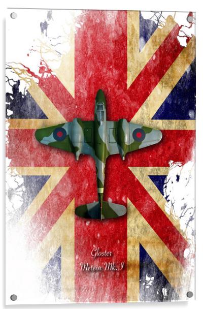 Gloster Meteor Mk1 Acrylic by J Biggadike