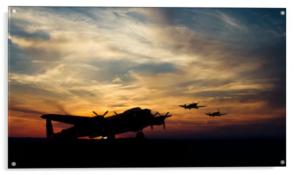 Warbird Silhouettes Acrylic by J Biggadike