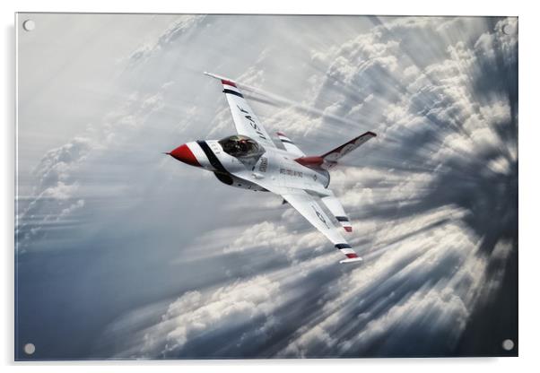 Thunderbird Flight Leader Acrylic by J Biggadike