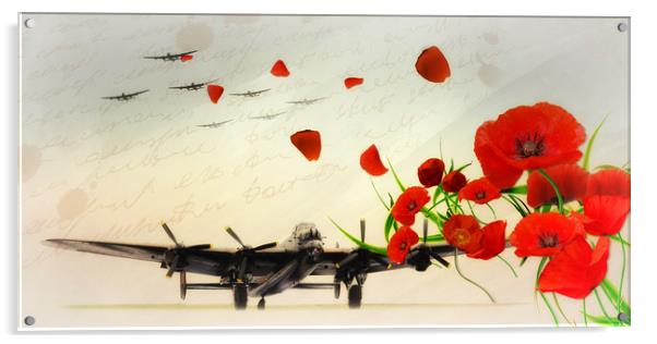 Bomber Command - Lancaster Acrylic by J Biggadike