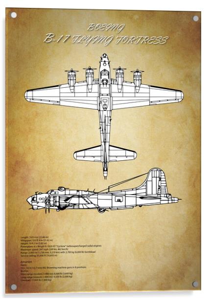 BF-17 Flying Fortress Acrylic by J Biggadike
