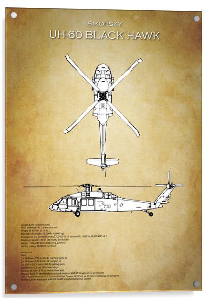 UH-60 Black Hawk Acrylic by J Biggadike