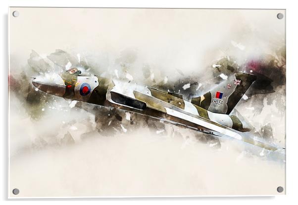 Vulcan Bomber - Painting Acrylic by J Biggadike