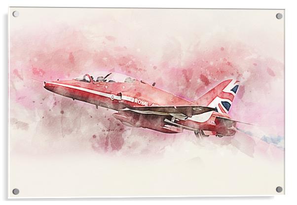 Red Arrow - Painting Acrylic by J Biggadike