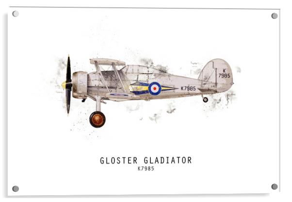 Gladiator Sketch - K7985 Acrylic by J Biggadike