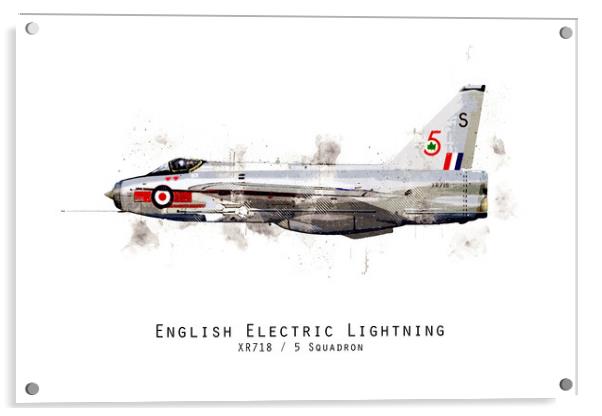 Lightning Sketch - XR718 Acrylic by J Biggadike