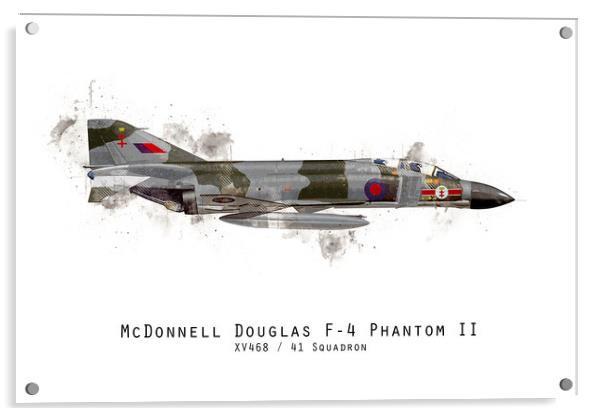 Phantom Sketch - XV468 Acrylic by J Biggadike