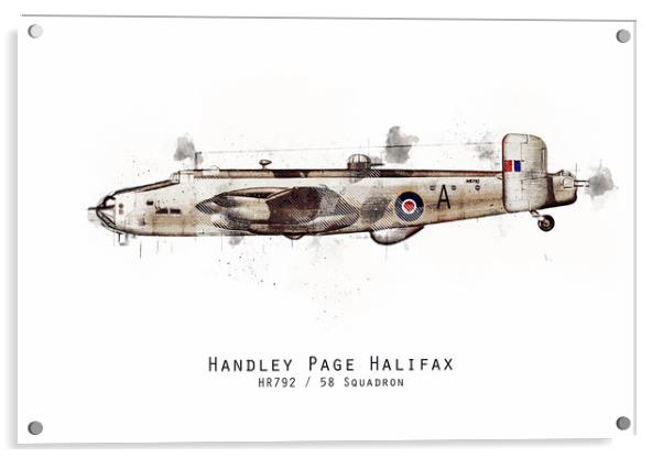 Halifax Sketch - HR792 Acrylic by J Biggadike