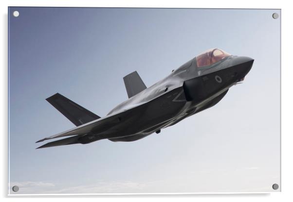 617 Squadron F-35 Lightning II Acrylic by J Biggadike