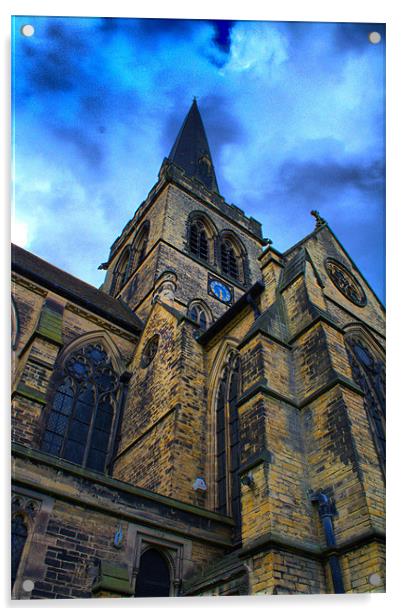 Wentworth Church Acrylic by J Biggadike
