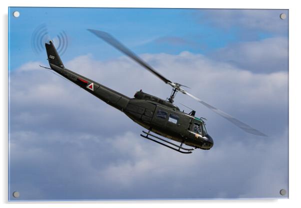 Huey Helicopter Acrylic by J Biggadike