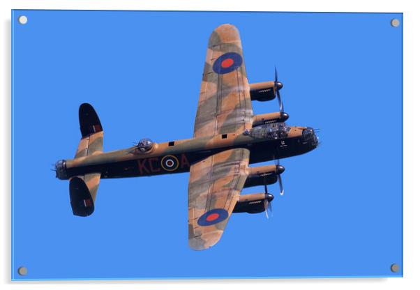 Lancaster Bomber Topside Acrylic by J Biggadike