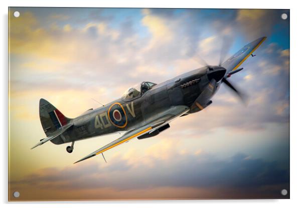 Supermarine Spitfire TE311 Acrylic by J Biggadike
