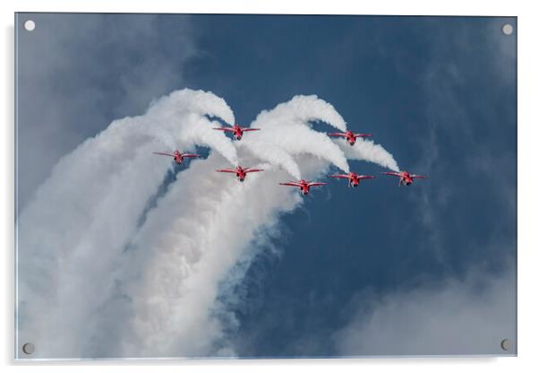 RAF Red Arrows 7 Acrylic by J Biggadike