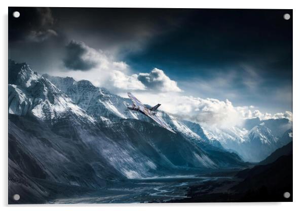Vulcan Mountain Pass Acrylic by J Biggadike