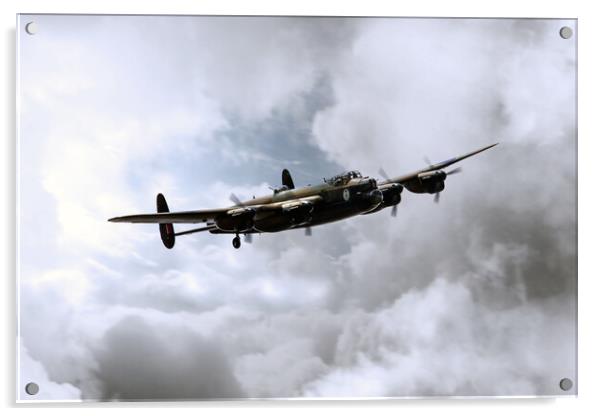 Avro Lancaster Bomber Acrylic by J Biggadike