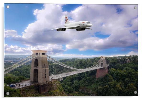 Concorde Final Flight Acrylic by J Biggadike
