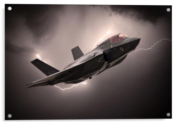 F-35 Lightning Strike Acrylic by J Biggadike