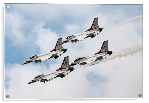 USAF Thunderbirds F-16s Acrylic by J Biggadike