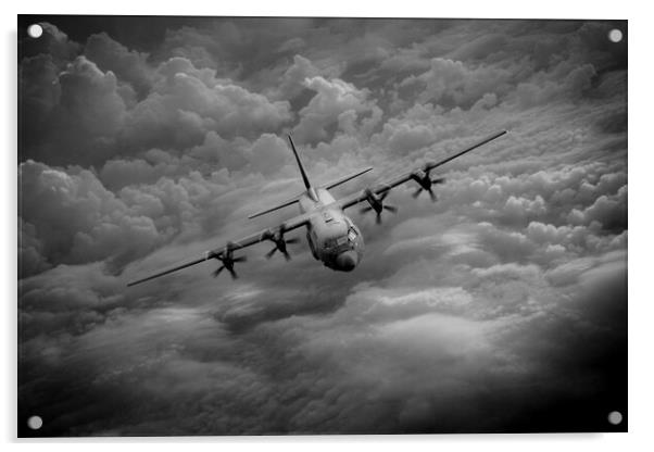 RAF C-130 Hercules Acrylic by J Biggadike