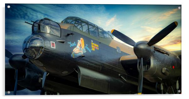 Lancaster Bomber Just Jane Acrylic by J Biggadike