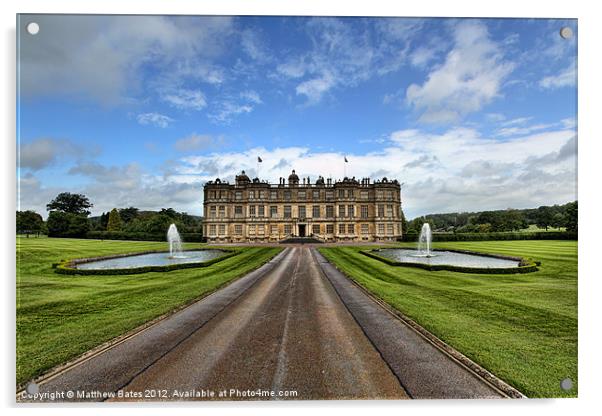 Longleat House Acrylic by Matthew Bates